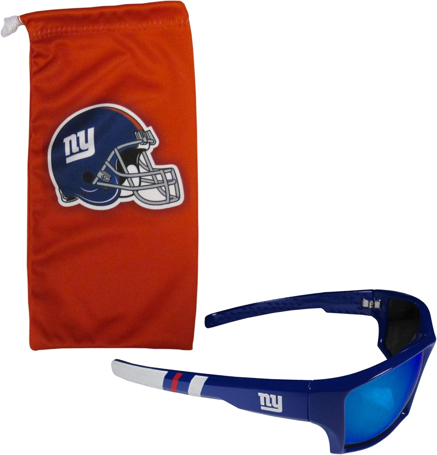 Siskiyou Sports NFL New York Giants Unisex Edge Wrap Sunglass and Bag Set, Team Colors, One Size (FESG090EB) : Sports & Outdoors