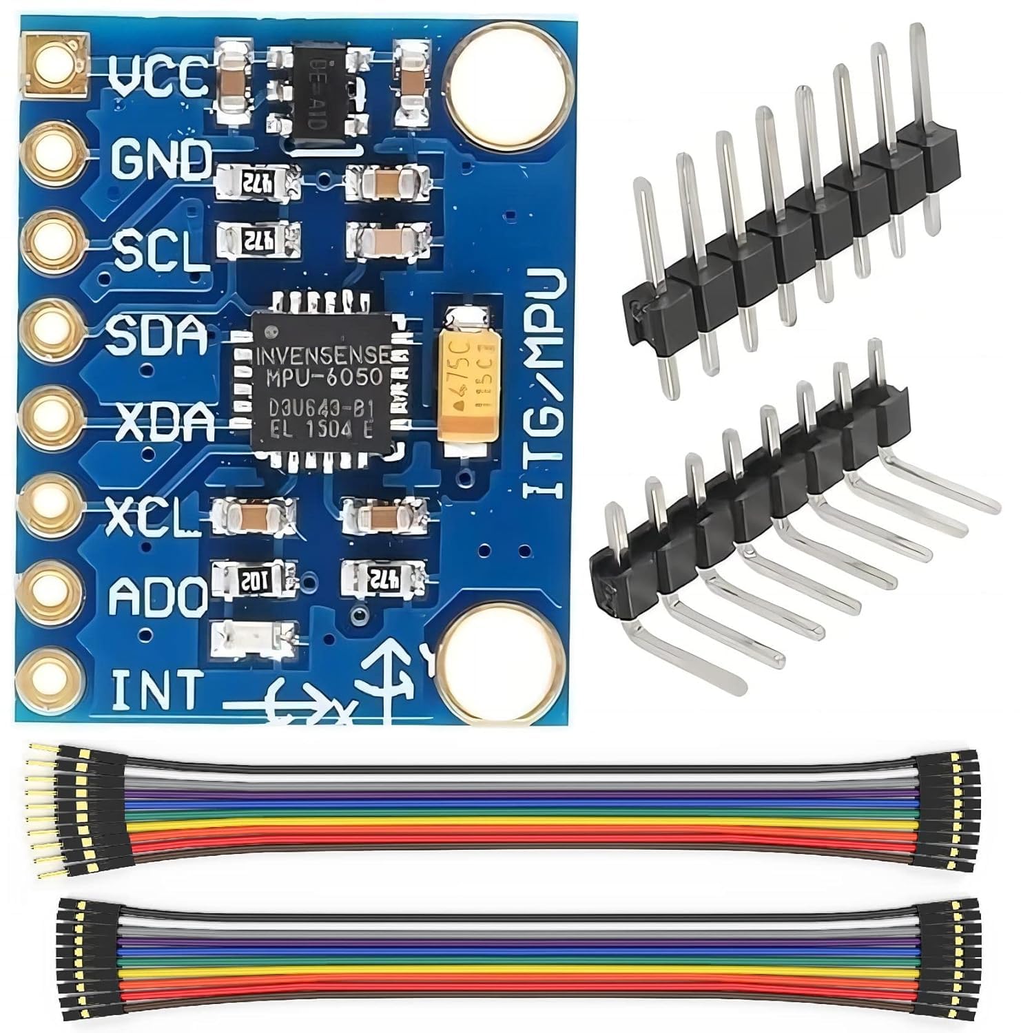 IDUINO GY-521 MPU6050 6-Axis Sensor Module(3-Axis Gyroscope + 3-Axis Acceleration)IIC/I2C Transmission for Aurduino