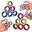 Cevioce 12 PCS Magnetic Ring Fidget Toys Set,ADHD Anxiety Magnetic Finger Spinner Pack for Teens Adults and Kids,Coolest Magnet Stress Relief Toy for 8+ Year Old Boys Girls Present