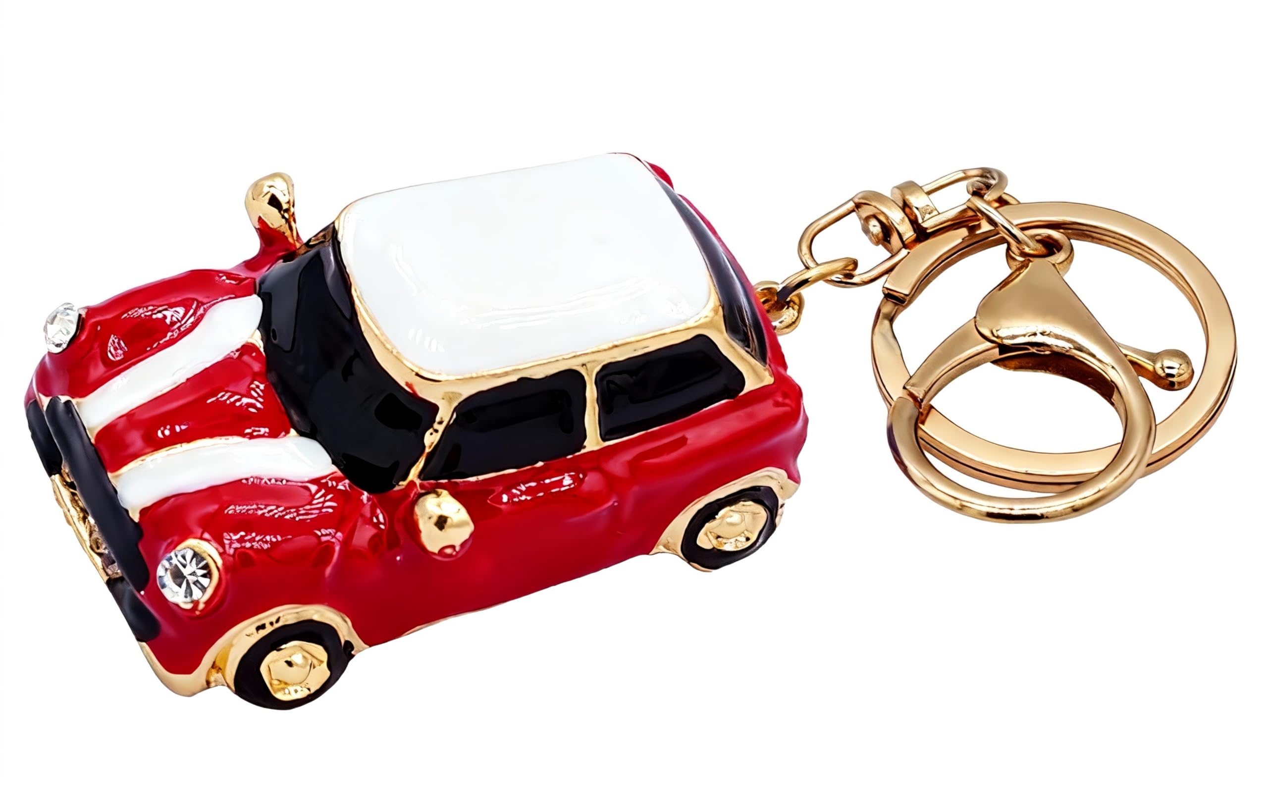Moydolo Mini Car Model Keychain Pendant Metal Car Model Key Chains Charm Keyrings for Men Women Boys Girls