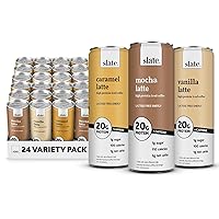 Vista 21 de Slate Leche - Café helado alto en proteínas, café con leche moca, 175 mg de cafeína, energía sin lactosa, 0.71 onzas de proteína, 0.04 onzas