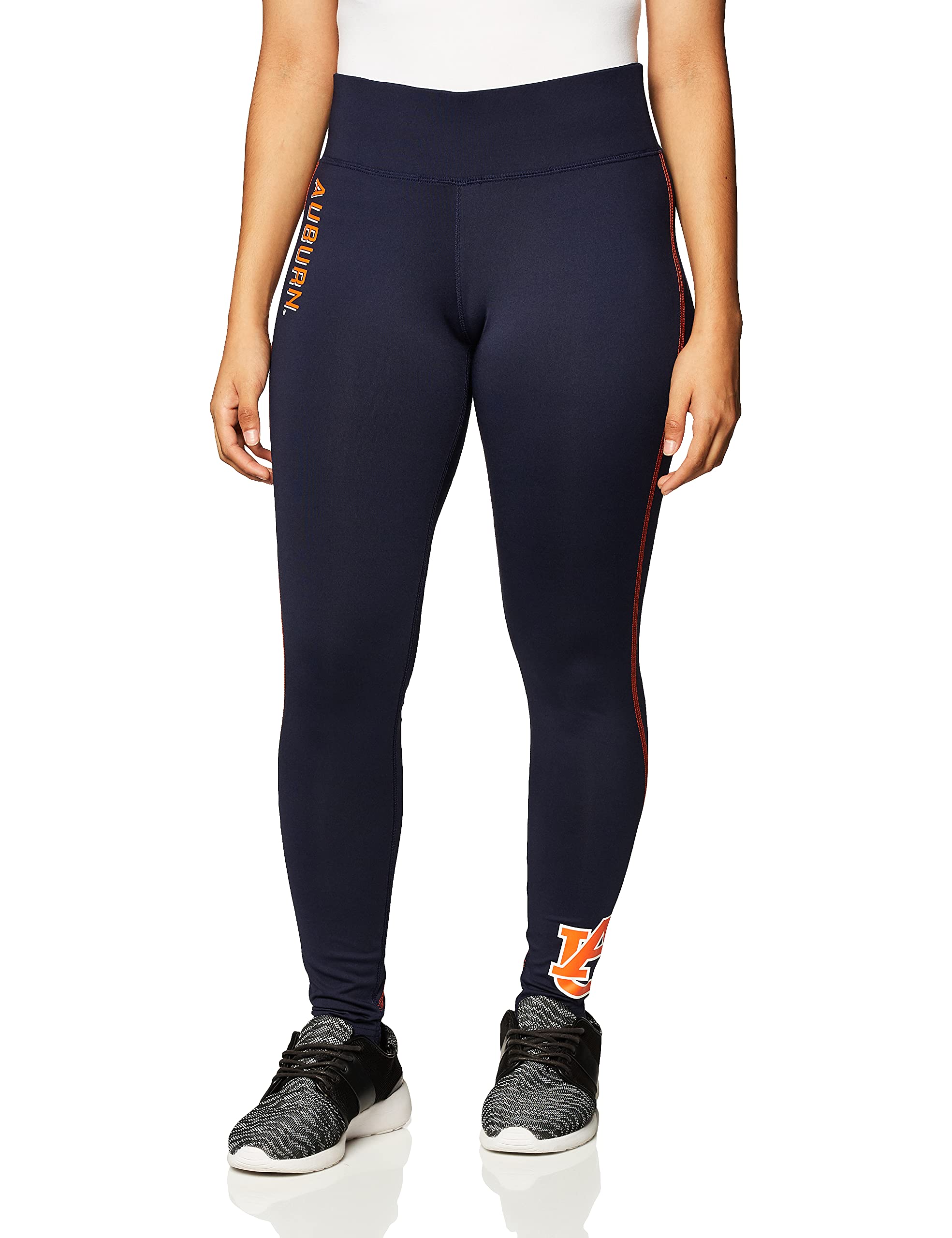 Champion Adult Women NCAA Power Fitness Legging, Black, Small
