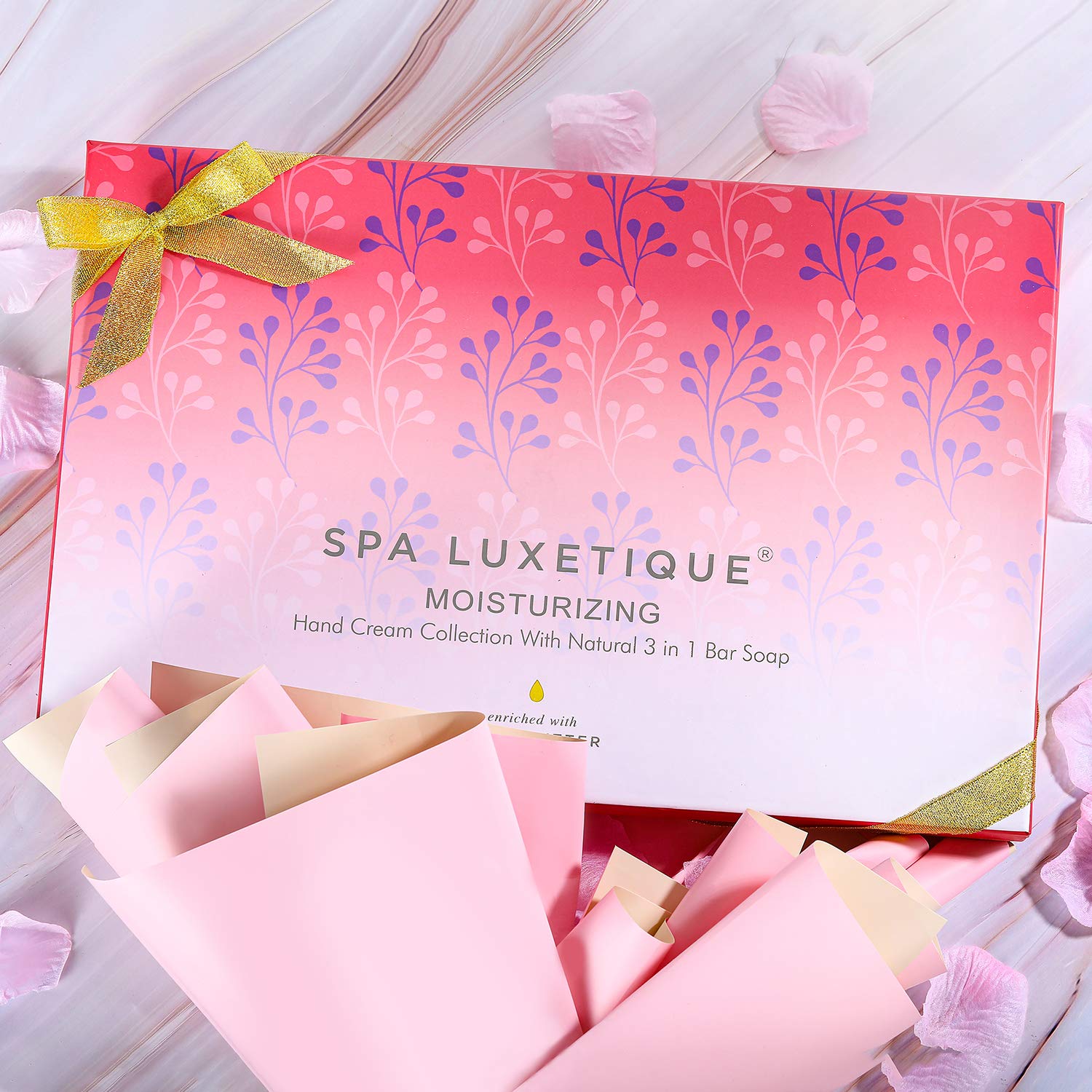 Spa Luxetique Hand Lotion Set, Shea Butter Lotion Gift Set, Hand Lotion