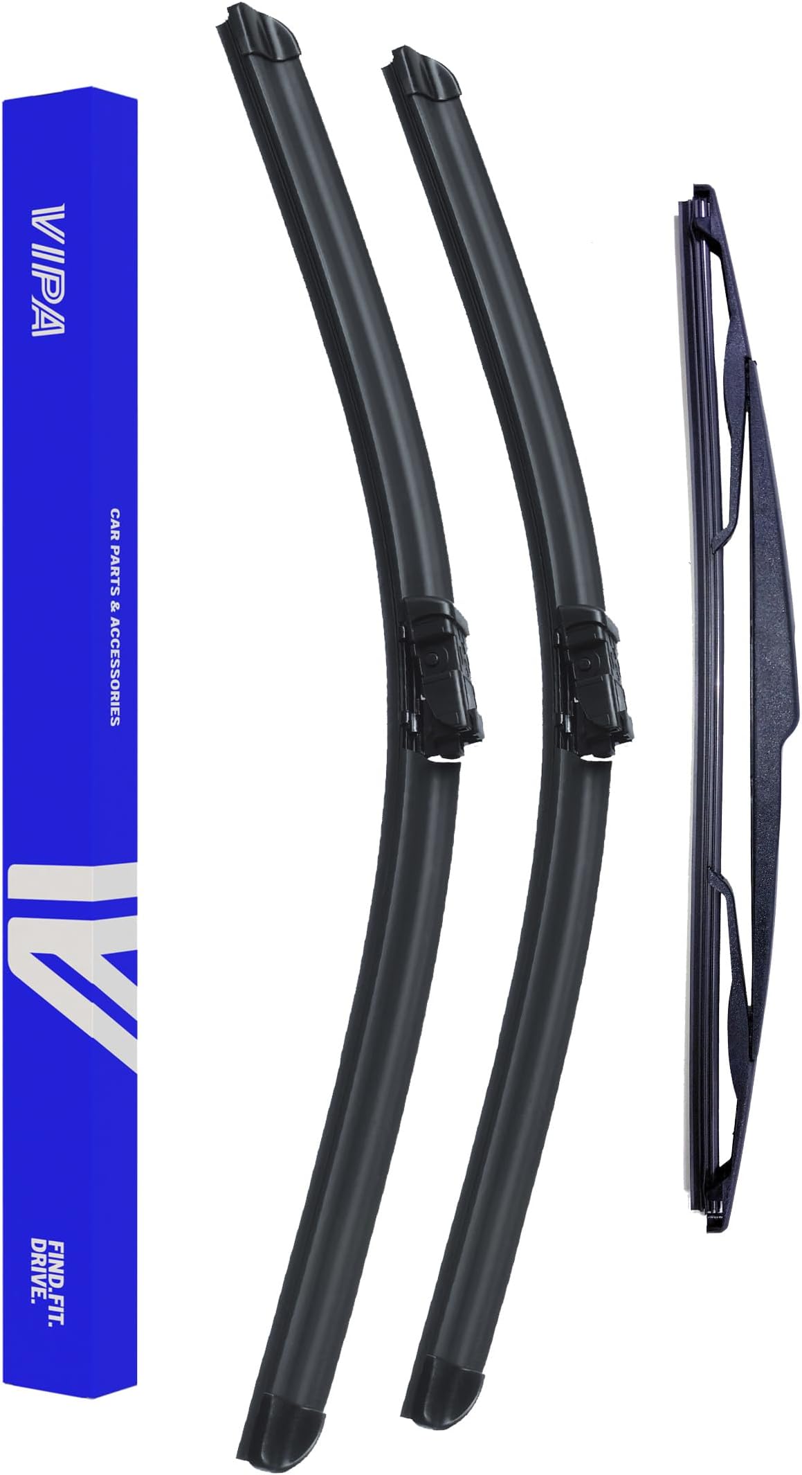 Vipa Car Parts Premium Wiper Blade Set | fits: ALFA ROMEO GIULIETTA Hatchback (Apr 2010 to Nov 2020) | All-Weather Performance | Durable, Streak-Free Windshield Wipers | Easy Installation
