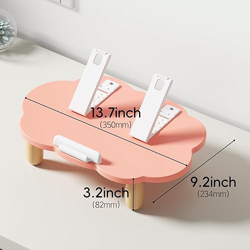 Miniatura 7 de Soporte ajustable para computadora portátil en forma de nube, rosa, portátiles de 10-17.3 pulgadas, altura y ángulos ergonómicos, fuerte