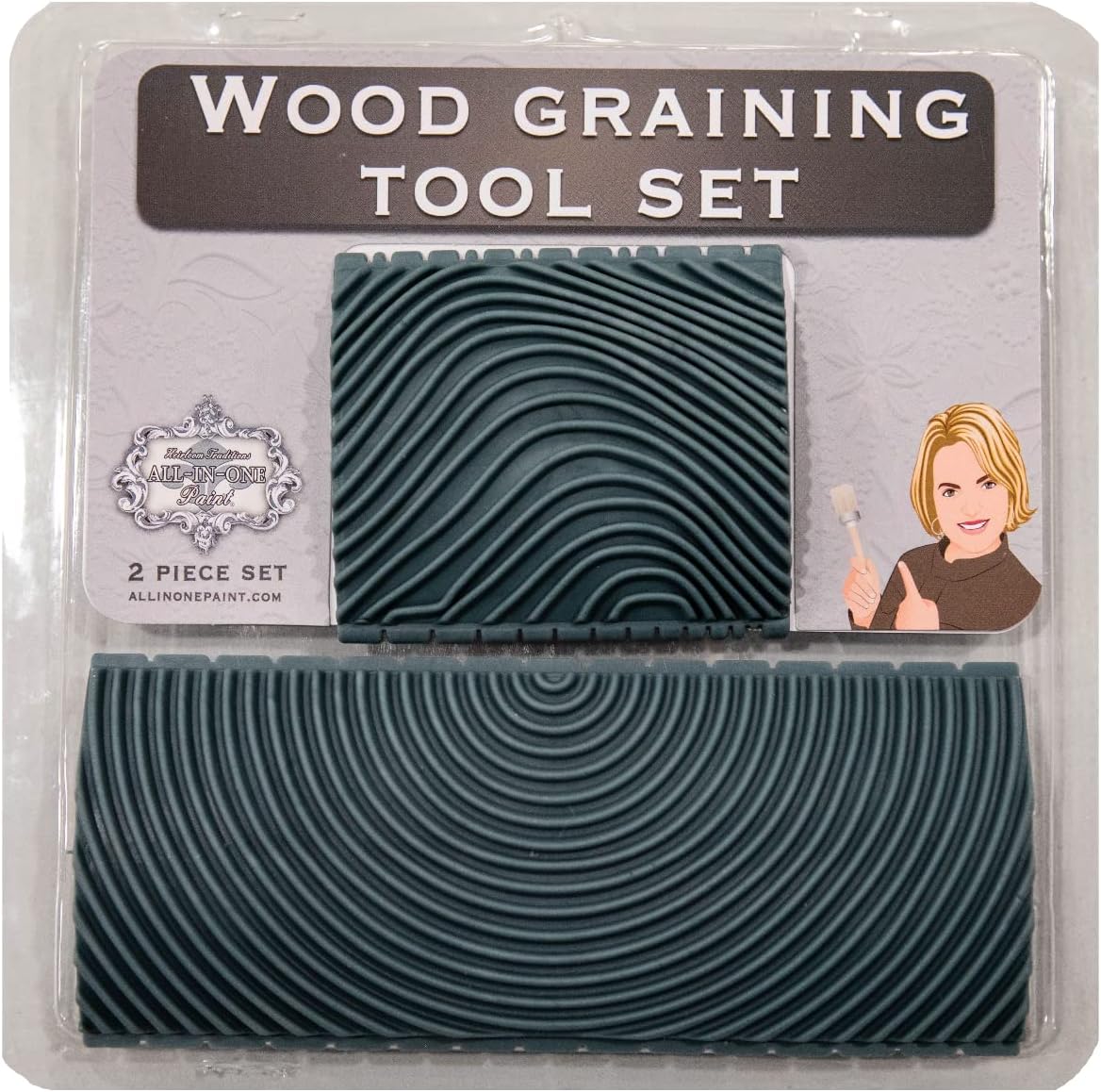 Amazon.com: Heirloom Traditions Wood Graining Rocker Tool Set, 2 Pack ...