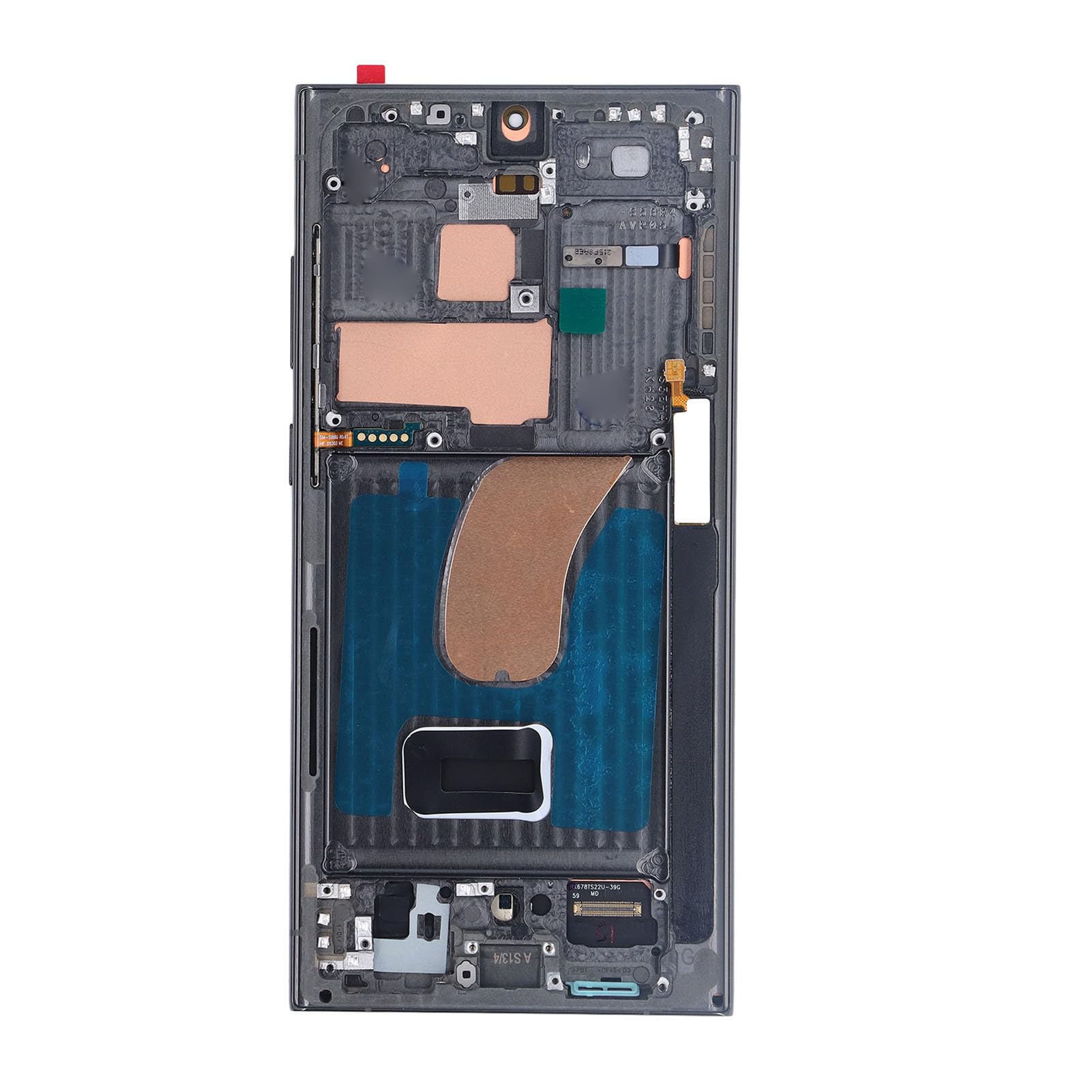 Reemplazo De Pantalla Original Para Samsung Galaxy S23 Ultra Para Samsung S918 S918B SM-S918U SM-S918W Pantalla LCD Táctil Digitalizador De Vidrio Asamblea Piezas De Reparación (azul Con Marco
