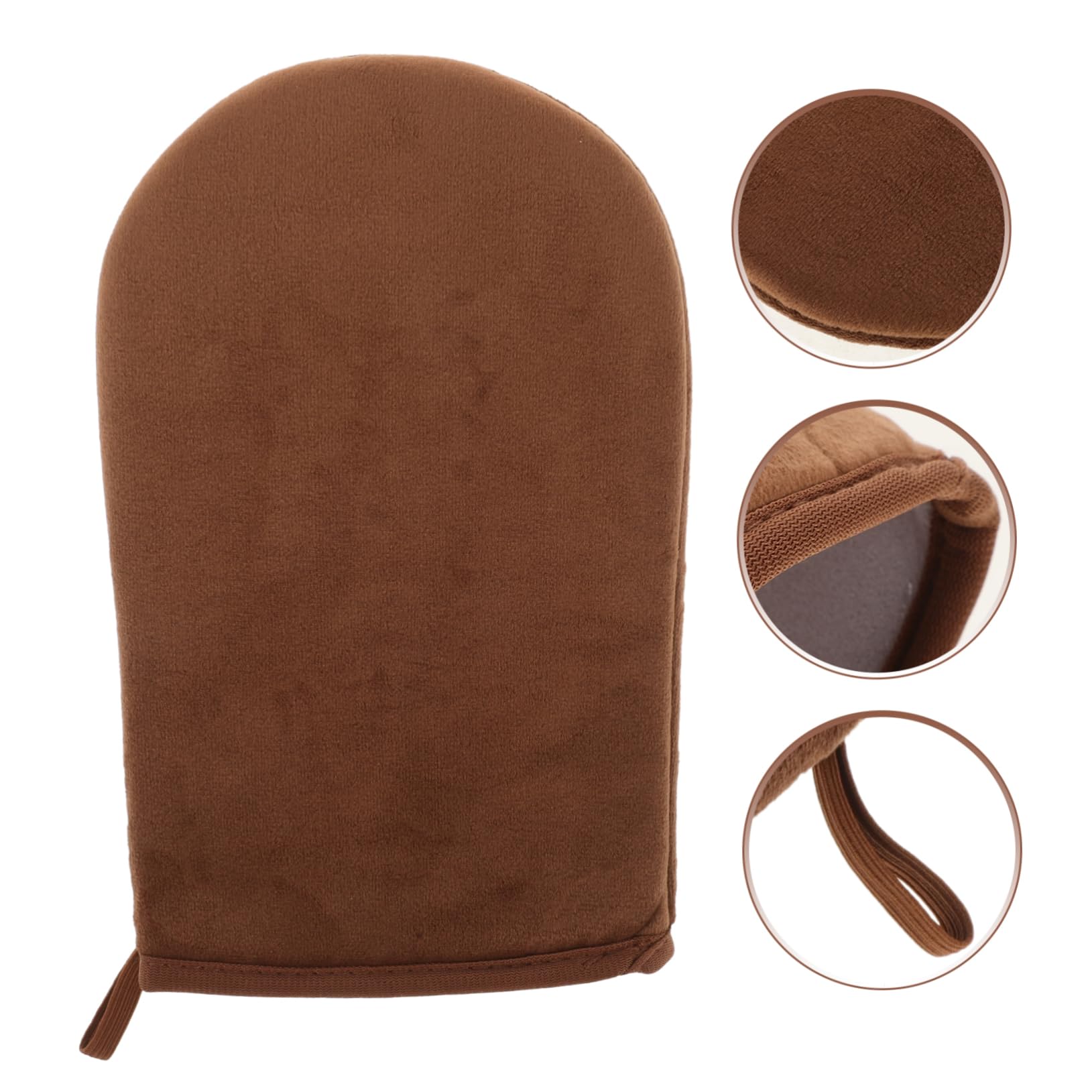 Beatifufu Tanning Mitt and Back Applicator Self Tanner Glove for Even Lotion Spread Comfortable Flocked Glove