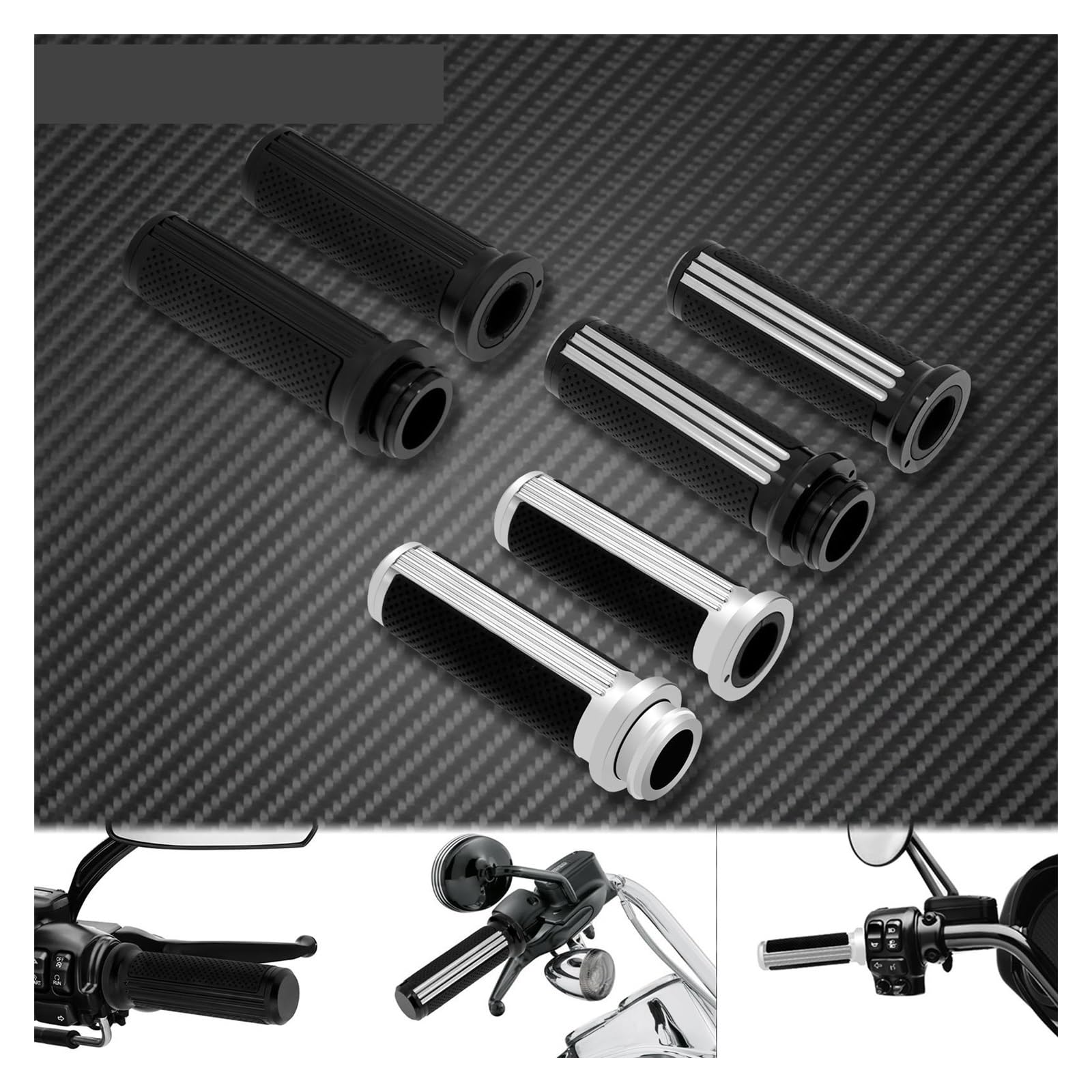 Moto 1 ''25mm Acceleratore elettronico Manubrio Manopole a molla Impugnatura per Har&ley Touring Electra Glide Softail Slim Manopole manubrio