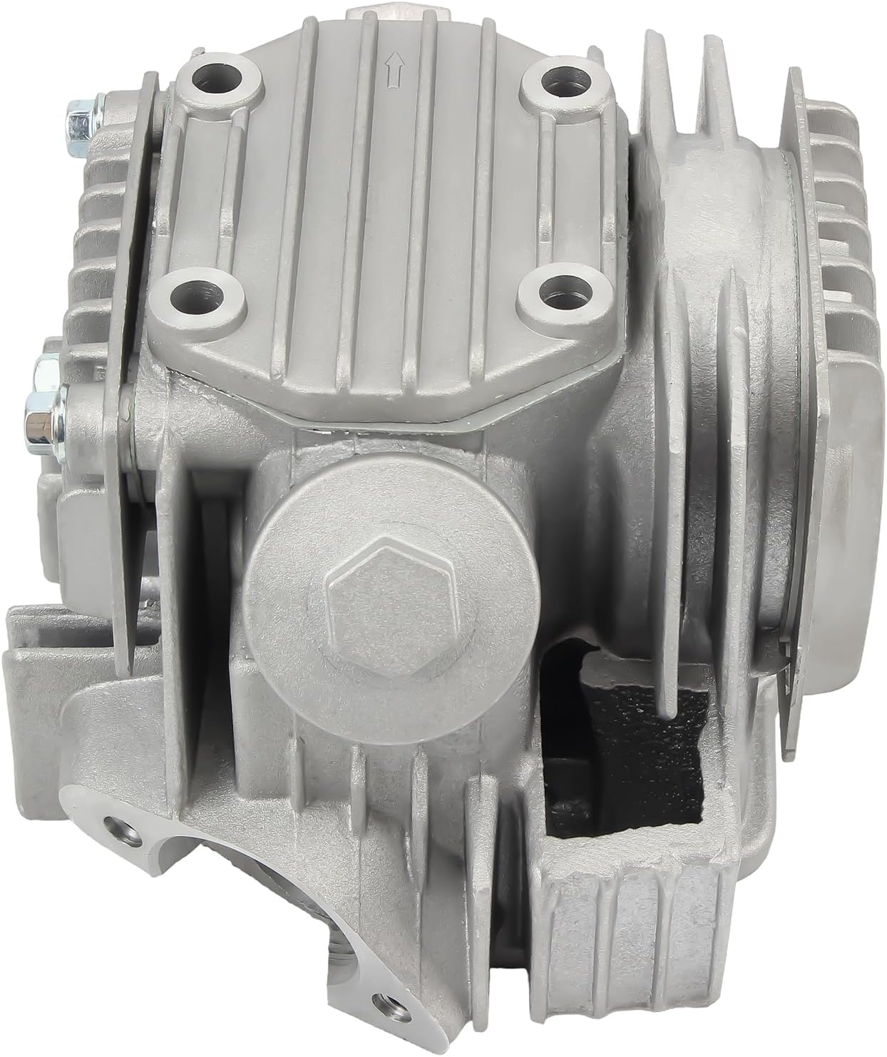 PowerMotor Complete 52.4mm Cylinder Head Kit with Gaskets and Spark Plug Replacement for 4 Stroke Chinese TaoTao Coolster SSR 110cc Engine ATV Quad Go Kart Dirt Pit Bike Scooter