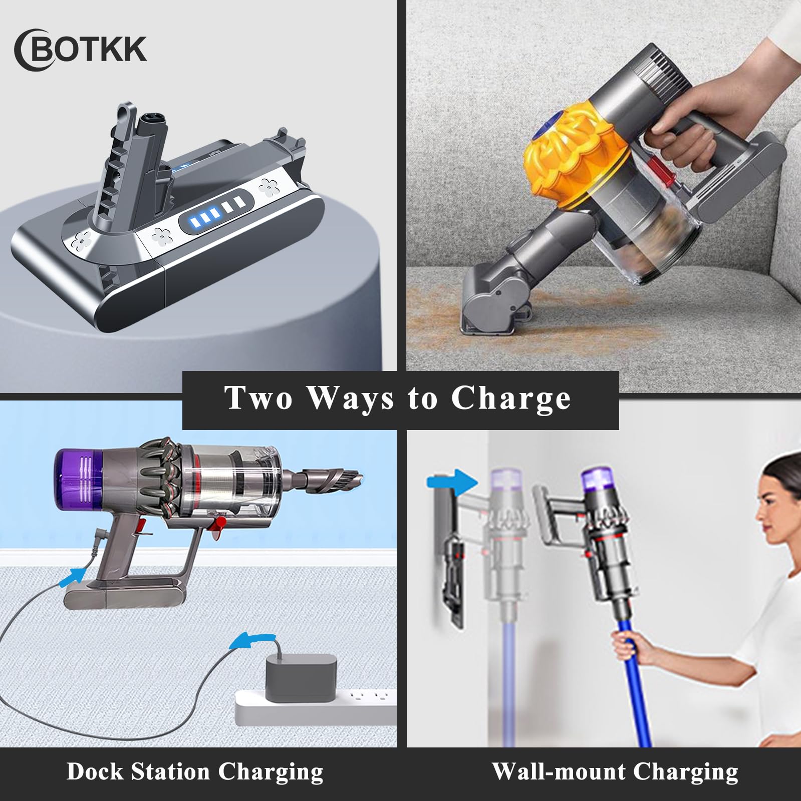 Amazon.com: 25.2V Battery Replacement for Dyson V10 SV12