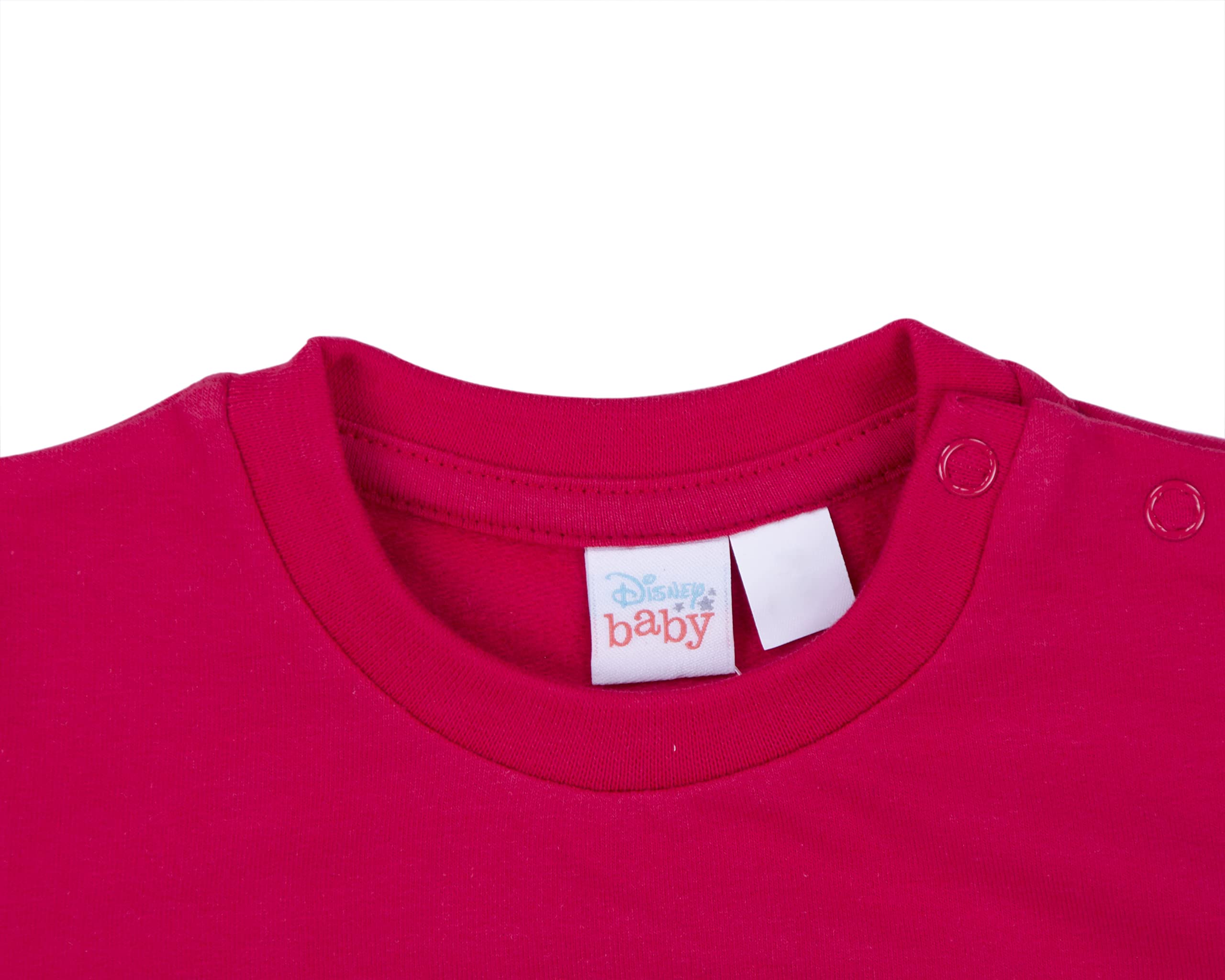Ellepi Pull Chaud bébé Disney en Coton Peluche, Rouge