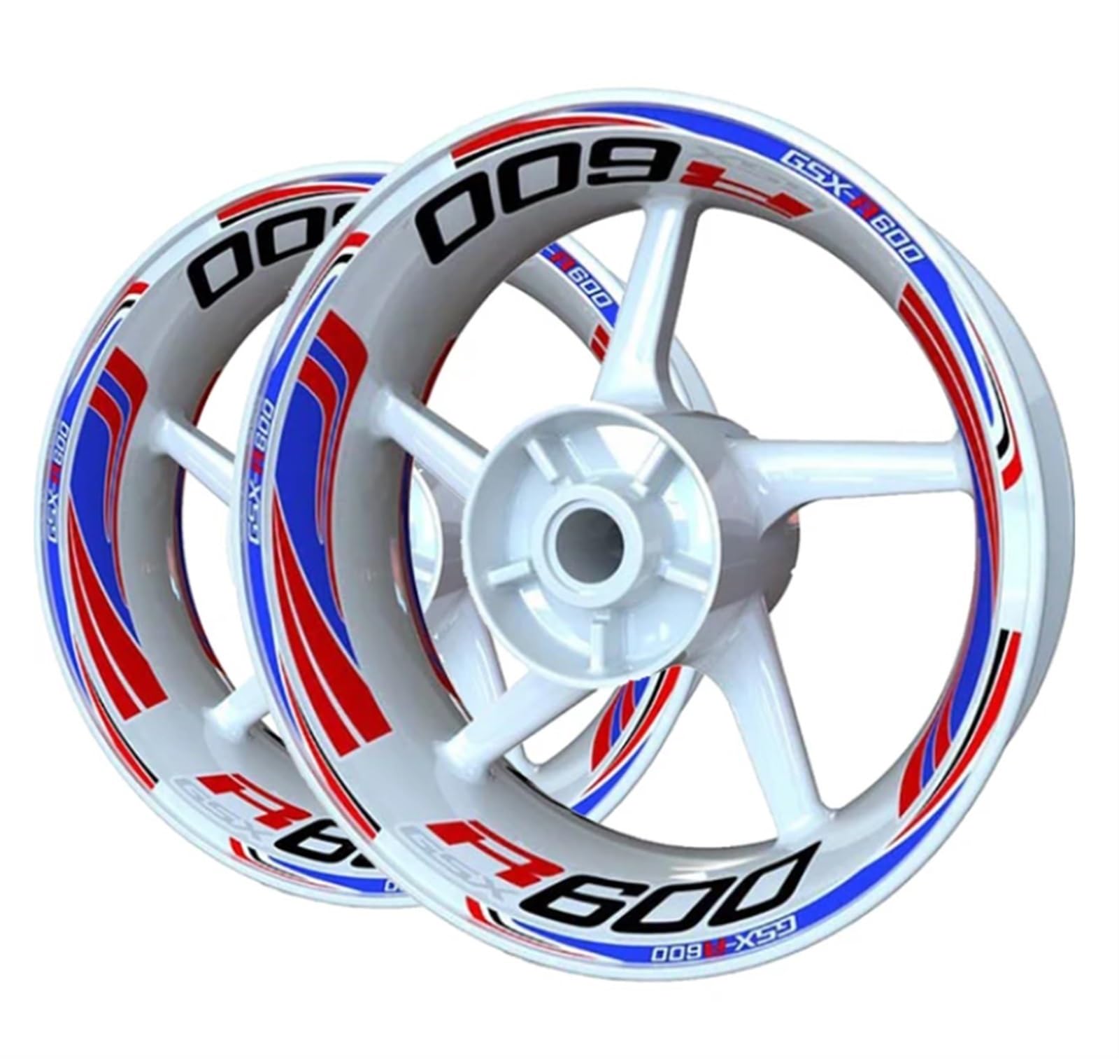 Motorcycle Wheel Stickers Reflective Decals Rims for Suzuki GSXR600 GSXR-600 Wheel Rim Sticker