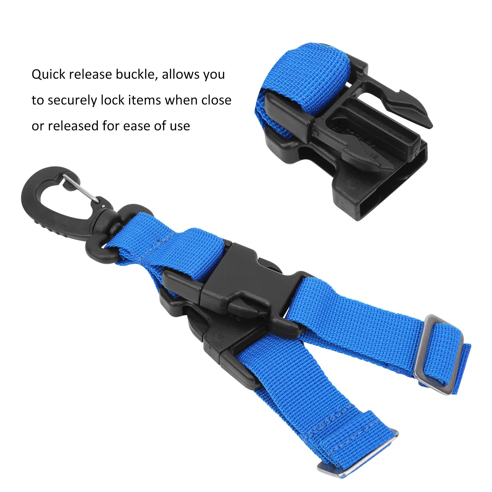 Sangle De Transport Pour Palmes De Plongée – Boucle Rapide, ABS/PP, Plusieurs Couleurs – Légère 42g, 39cm