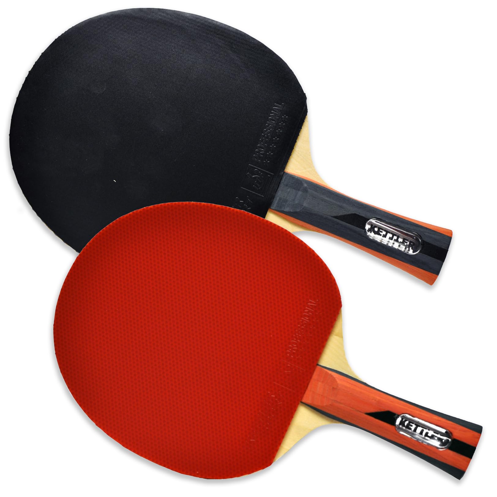KETTLER 2-Player Ace Table Tennis Accessory Set (2 Rackets and 12 Balls)