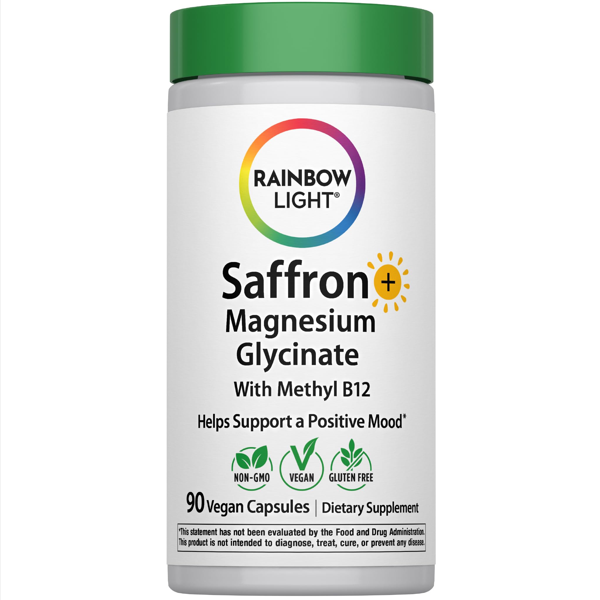Rainbow Light Saffron Extract + Magnesium Glycinate Supplement