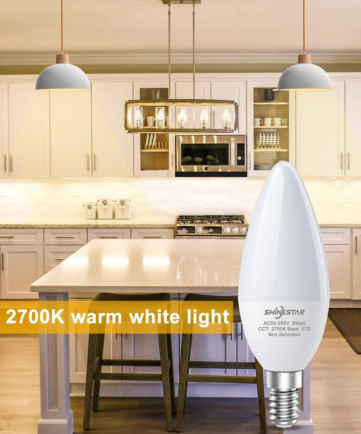 🔥 Cаѕhbасk uр tо 70% SHINESTAR LED Ceiling Fan Light Bulbs, 60 Watt Equivalent, Warm White 2700K, E12 Candelabra Base, Chandelier Light Bulbs, Non-dimmable, 12-Pack Buу 1 gеt 1 SHINESTAR LED Ceiling Fan Light Bulbs, 60 Watt Equivalent, Warm White 2700K, E12 Candelabra Base, Chandelier Light Bulbs, Non-dimmable, 12-Pack