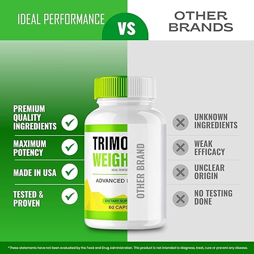 Miniatura 7 de Trimology - Cápsulas de peso, píldoras oficiales de suplemento de peso Trimology, extra fuerza, cápsula cetogénica totalmente natural para mantener
