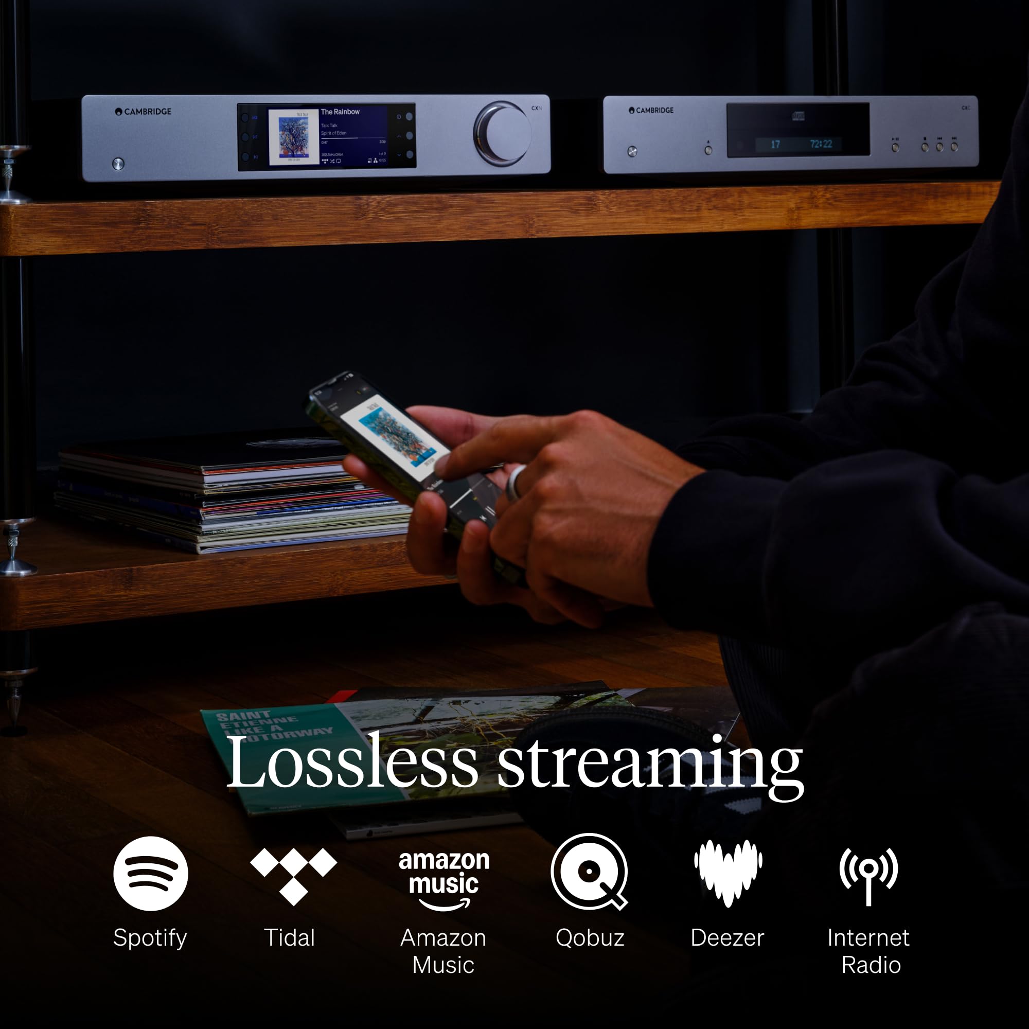 Cambridge Audio CXN100 SE – Hochauflösender WLAN-Netzwerk-Audio-Player & Streamer mit StreamMagic Gen 4, Chromecast Built-in, AirPlay 2, HDMI eARC, Bluetooth aptX HD, Sabre Reference DAC – Lunar Grey