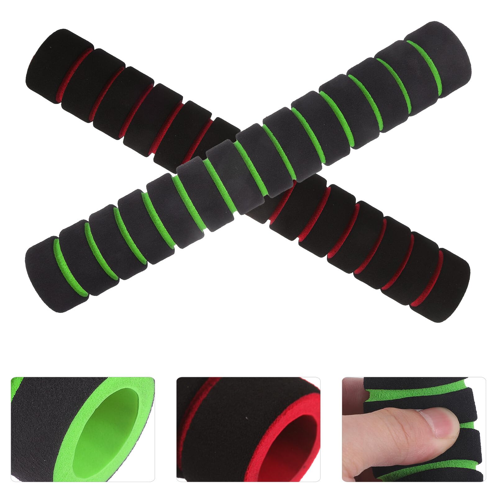 Fasce Antiscivolo per Pagaie da Kayak in Spugna Colorata 22 Cm, Protezioni Mani Ammortizzanti 2 Paia, Accessori per Kayak per Protezione e Comfort Durante la Navigazione