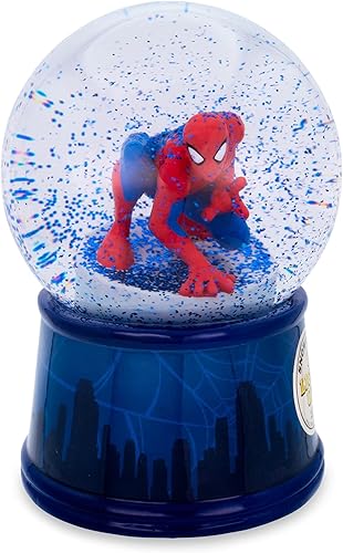 Marvel Spider-Man New York Skyline - Globo de nieve coleccionable iluminado