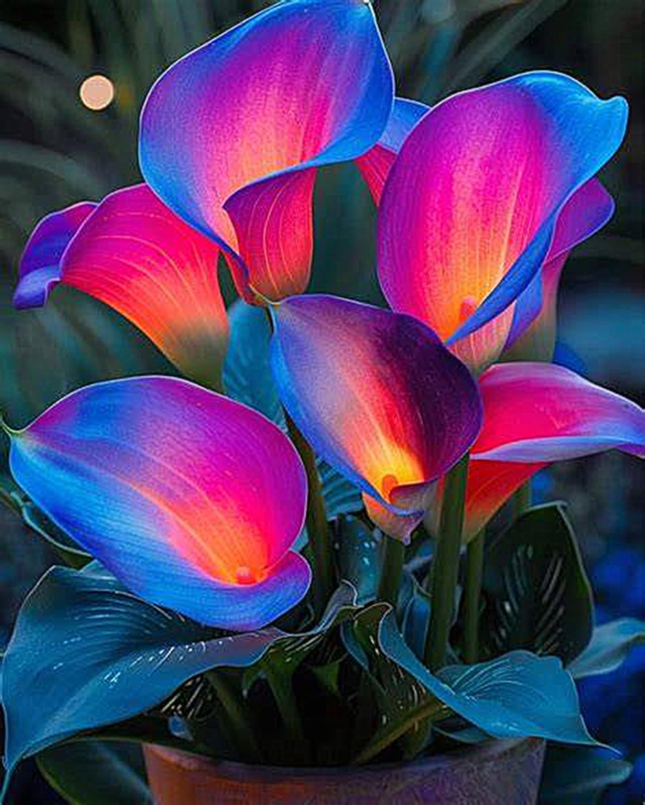 Calla Lily Plants for Sale,Good for Containers,Calla Lily Mix,Golden Jade Carving Feels Beautiful-10bulbs-H — image 1