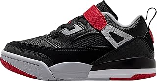Jordan Spizike Low Little Kids' Shoes (Black/Wolf Grey/White/Gym Red)