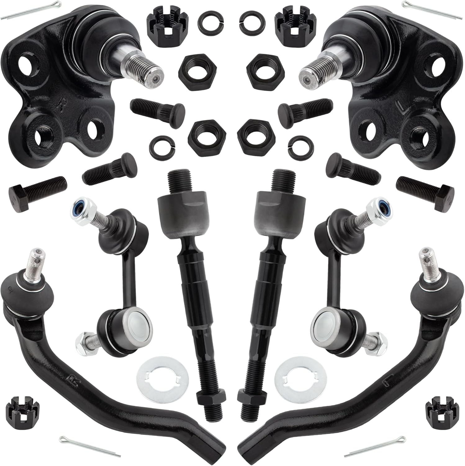 Front Suspension Lower Ball Joint Sway Bar End Link Inner Outer Tie Rod End Link for Honda Civic 2006-2011 1.8L l4 EV800246 ES800373 ES800374 K500069 K500070 K80769 K80768