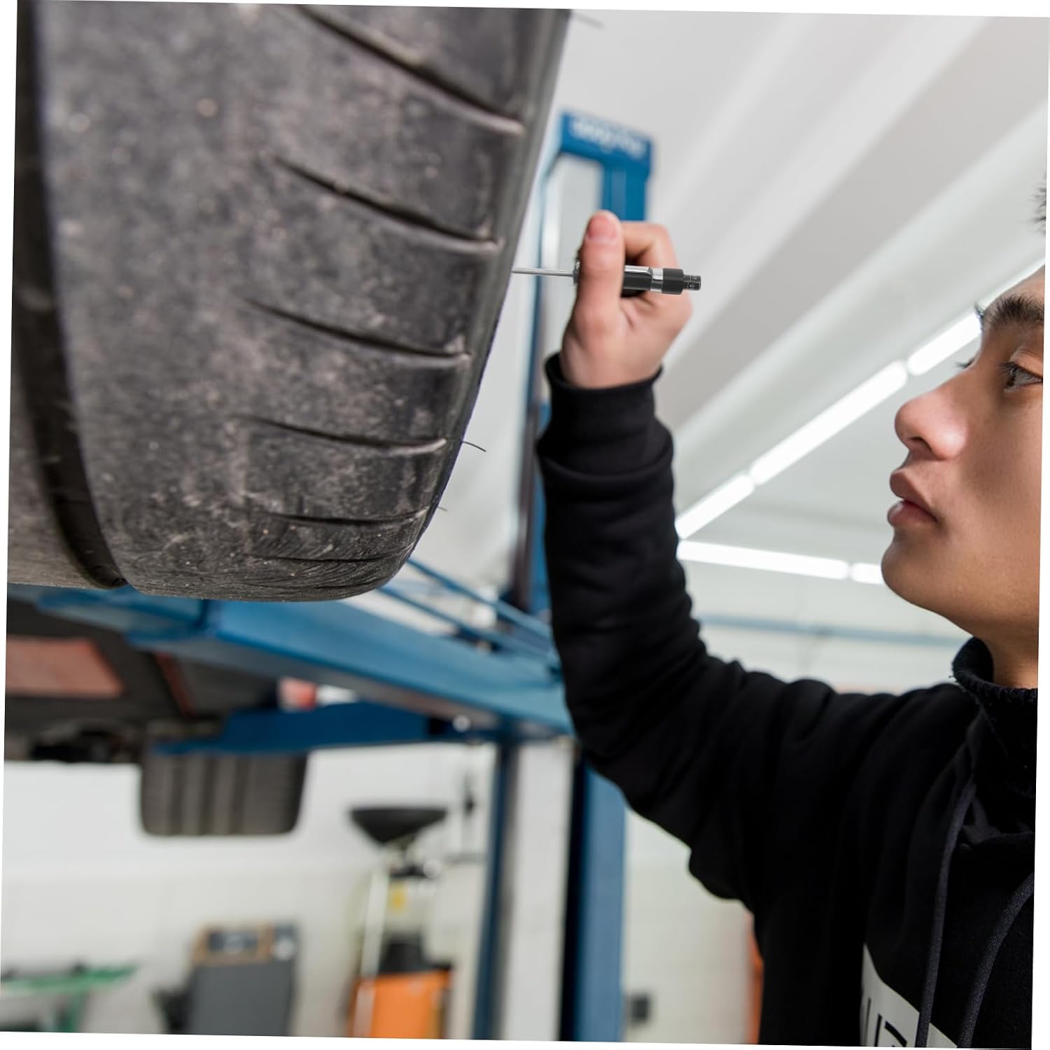 Car Brake Pad Measuring Pen Scale Non-disassembly Tread Depth Gauge for Vehicle Brake Pad Thickness Measurement