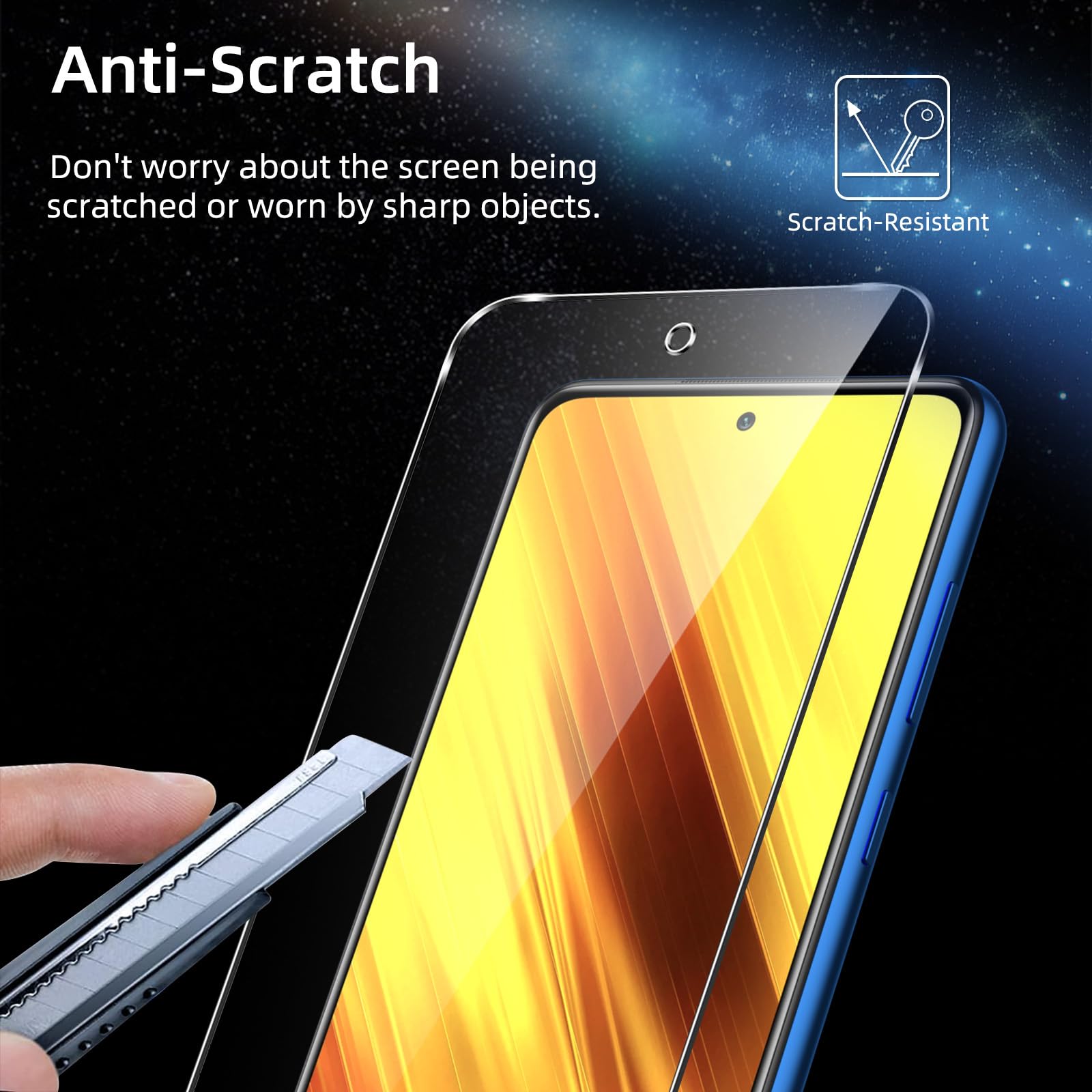 Protezione Schermo Xiaomi Poco Pellicola In Vetro Temperato Curvo - Foto 3