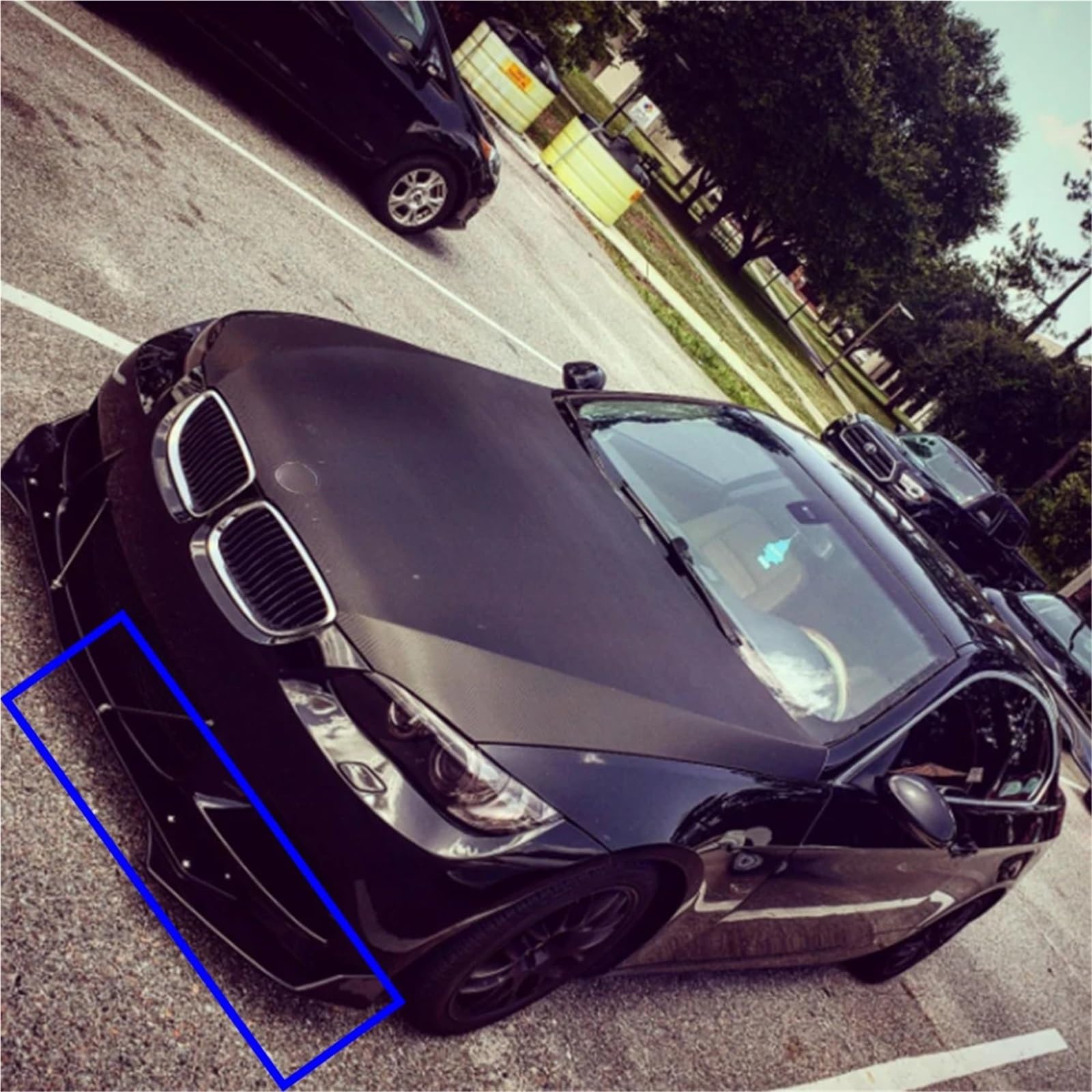 Heckspoiler des Autos Universal Spoiler Schaufeln Front Stoßstange Deflector Lip Splitter Kratzfest Wing Canard Schutz Sport Heckspoiler(Carbon)