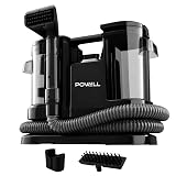 Powell Przenośny odkurzacz do dywanów i odplamiacz – odkurzacz do sof i plam o mocy 450 W do dywanów, mebli, dywaników, materacy, schodów i tapicerki samochodowej | Lekki i szybkoschnący (czarny)