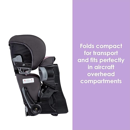 Miniatura 9 de Baby Trend Protect - Asiento elevador plegable 2 en 1, Dash Rose
