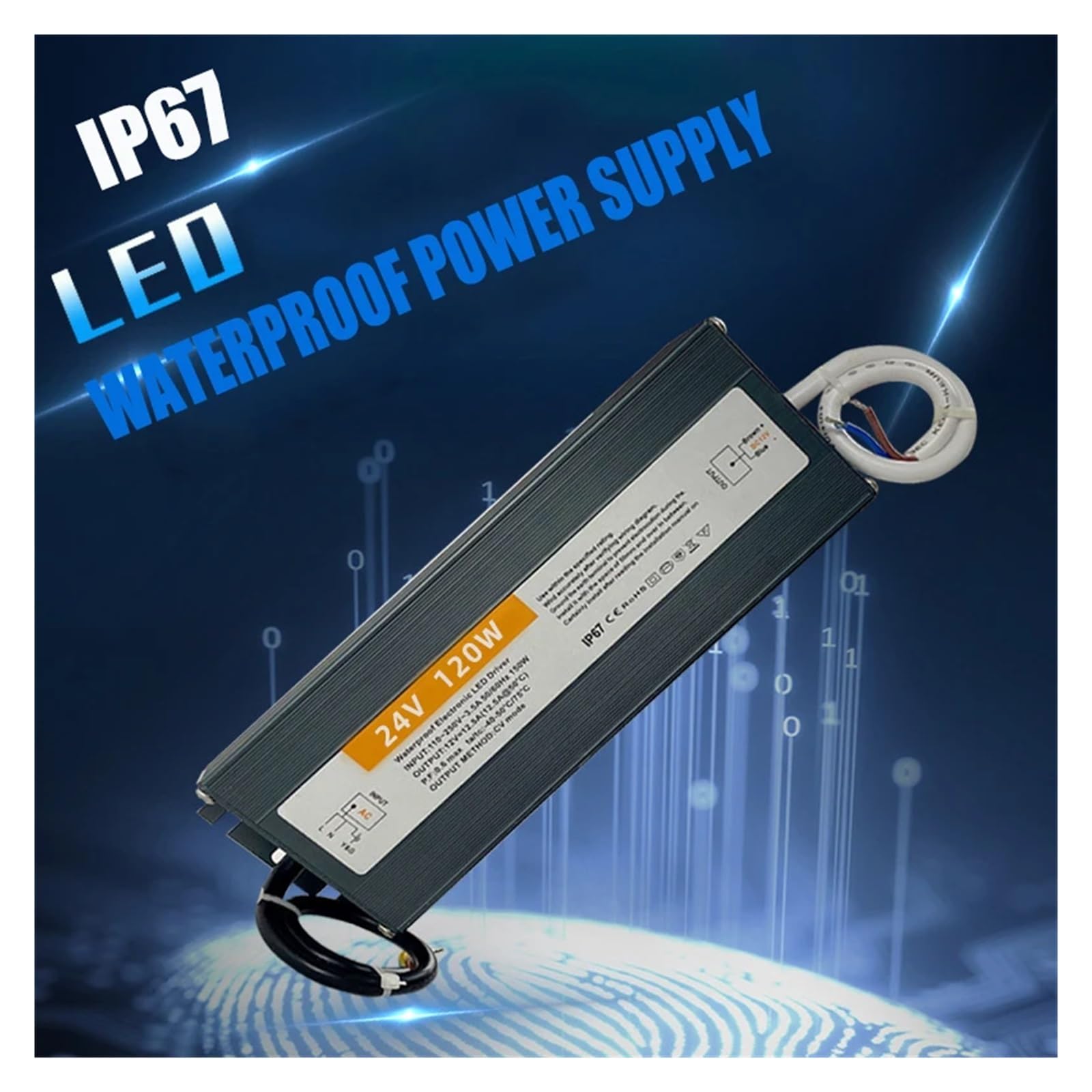 TrAdE Shop Traesio - Alimentatore Trasformatore Impermeabile 12v Ip67 Waterproof Striscia Led Switch 54374177 - Foto 9