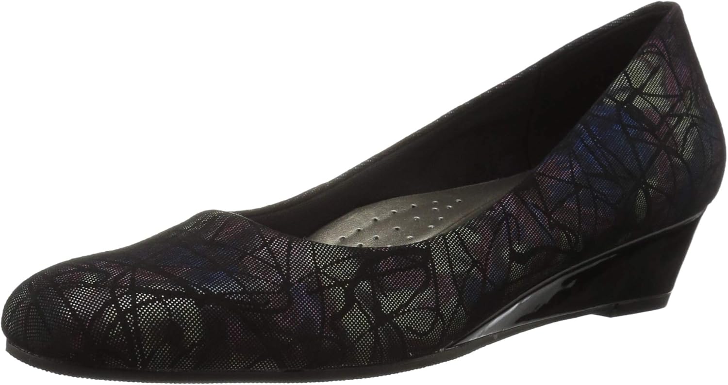 Trotters Women's Lauren Ballet Flat, Black/Multi, 7.5 W US