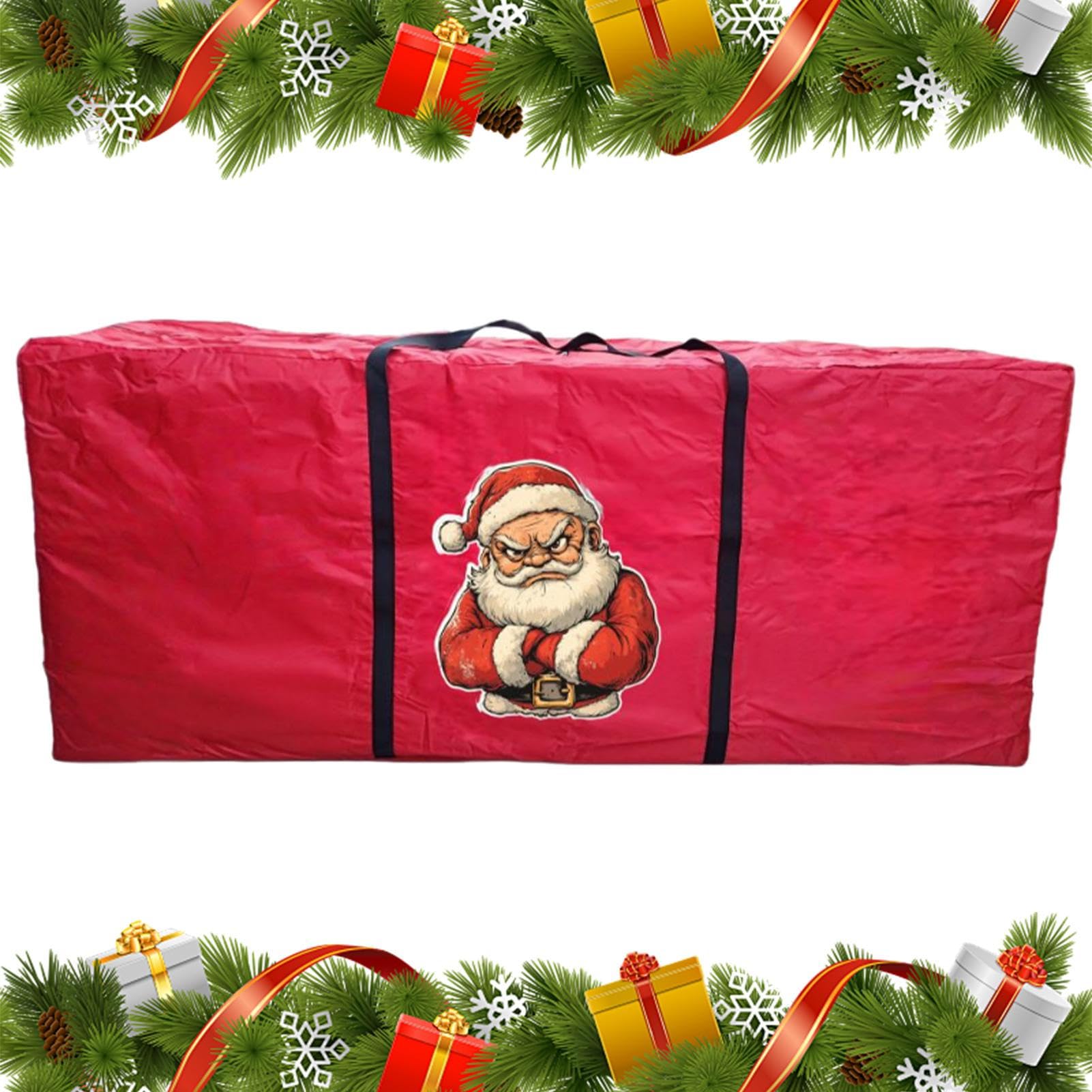 Sac de rangement pour sapin de Noël et grand cabas couronne guirlande