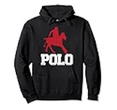 Polo Players Horseback Riding Horse Equestrian Sports Pullover Hoodie