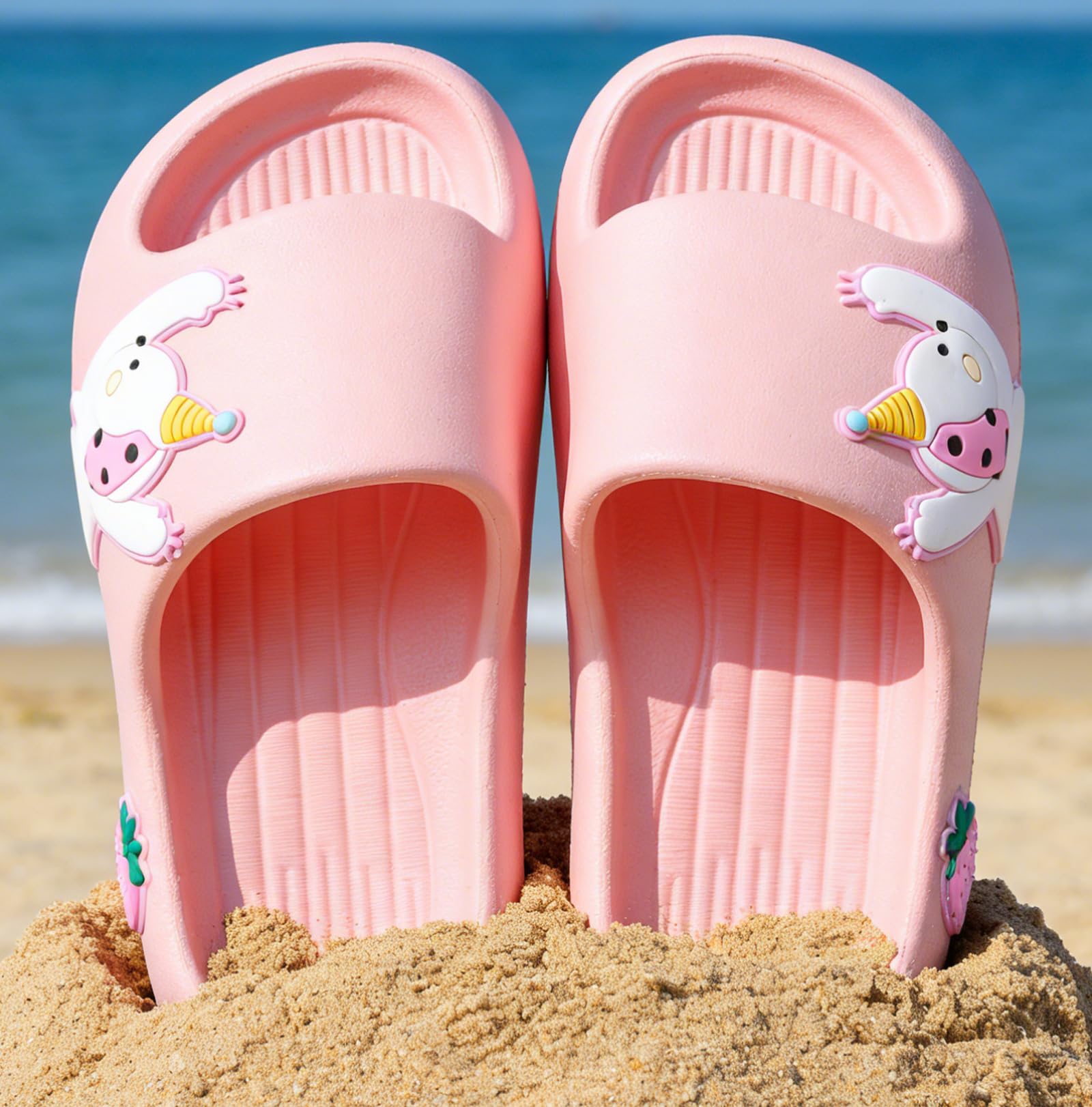 Chanclas de Baño Antideslizantes para Niños y Niñas Ultraligeras 130g Tallas 26-38 EU Sandalias EVA Playa Piscina