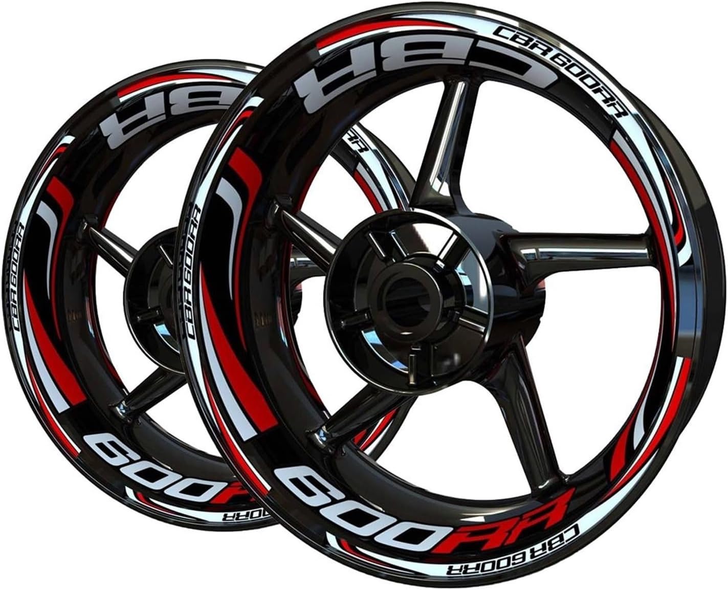 Motorcycle Wheel Sticker for CBR 600RR for CBR600RR Wheel Sticker Decal Kit Rim Motorcycle Set(4)