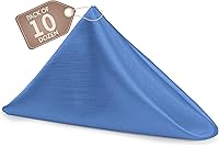 Vista 494 de Ultimate Textile -1 docena - Reversible Shantung Satin - Majestic - Servilletas de tela Majestic de 17 x 17 pulgadas color azul pizarra