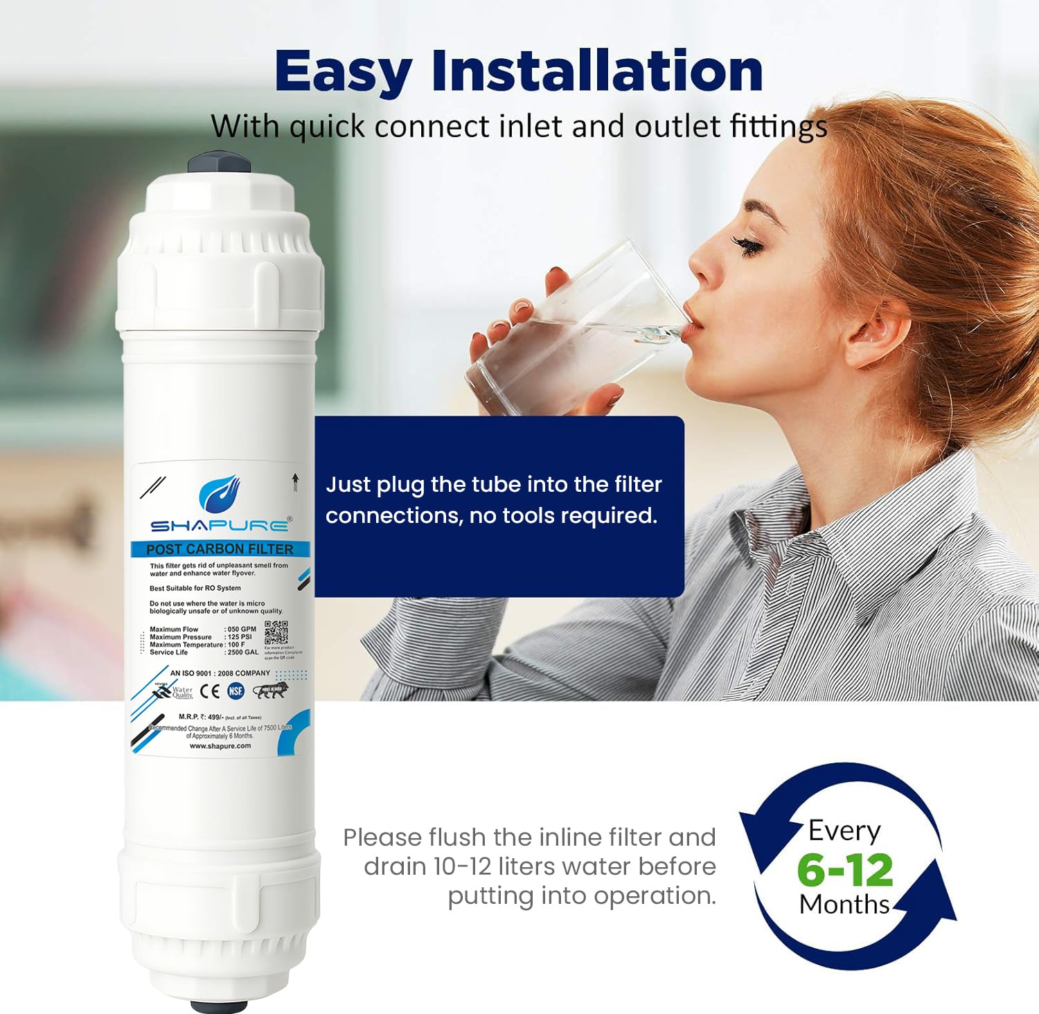 Shapure RO Service Kit - Replace Filters Yearly -6