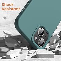 Vista 6 de OuXul for iPhone 14 Case, iPhone 13 Case Shockproof Liquid Silicone Protective Phone Case with Soft Anti-Scratch Microfiber Lining Ultra Slim Drop