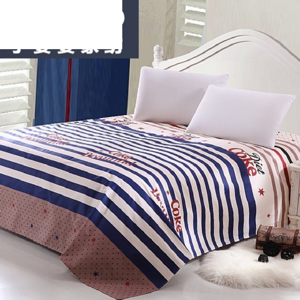 Toile de lin drap d'été respirant en double coton sergé 270x230cm pour chambre parentale