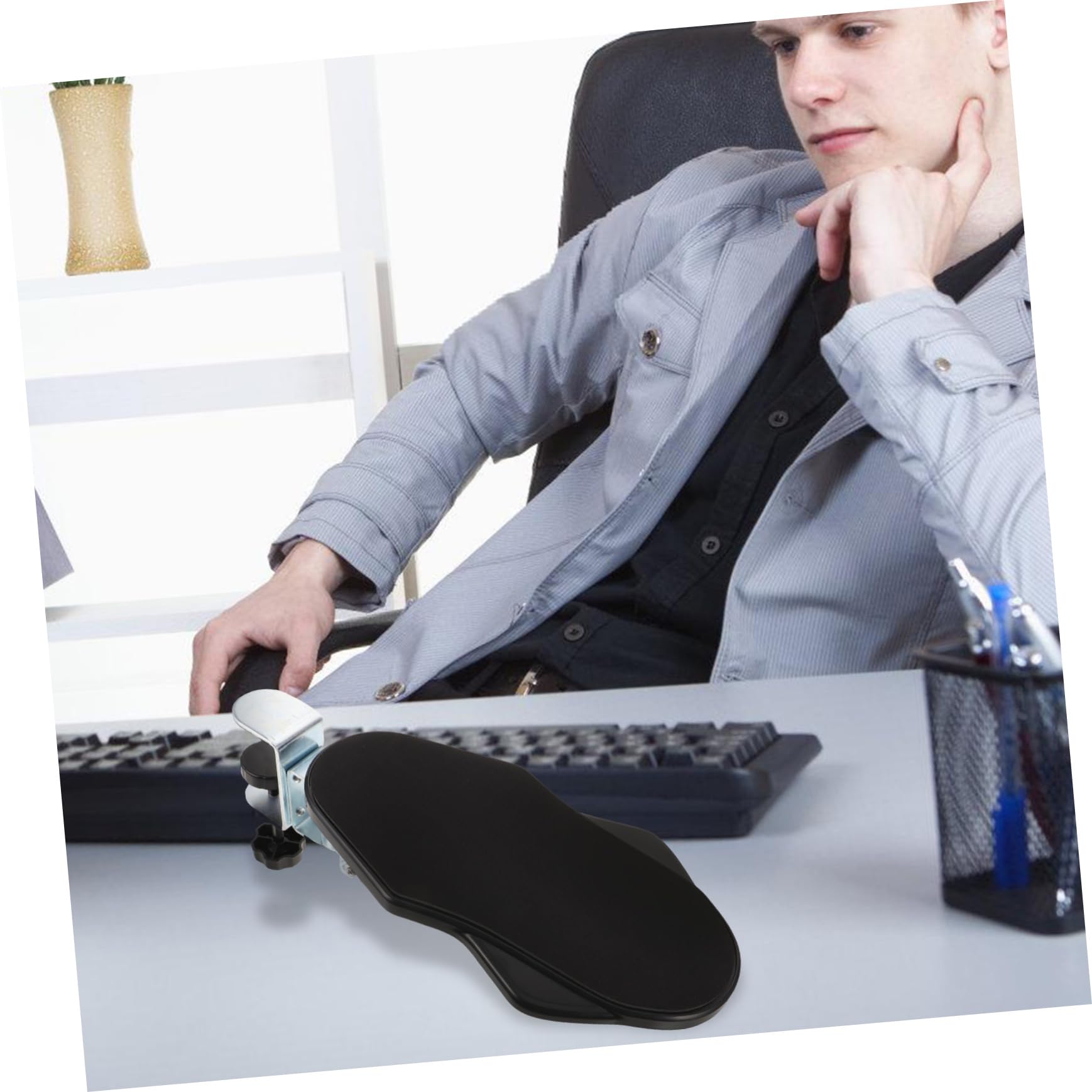 Gatuida Reposabrazos Material Escritorio para Ergonómico de Computadora Alivio Soporte Plegable Abs Hierro de Estrés y para Hombros y Codos en Oficina
