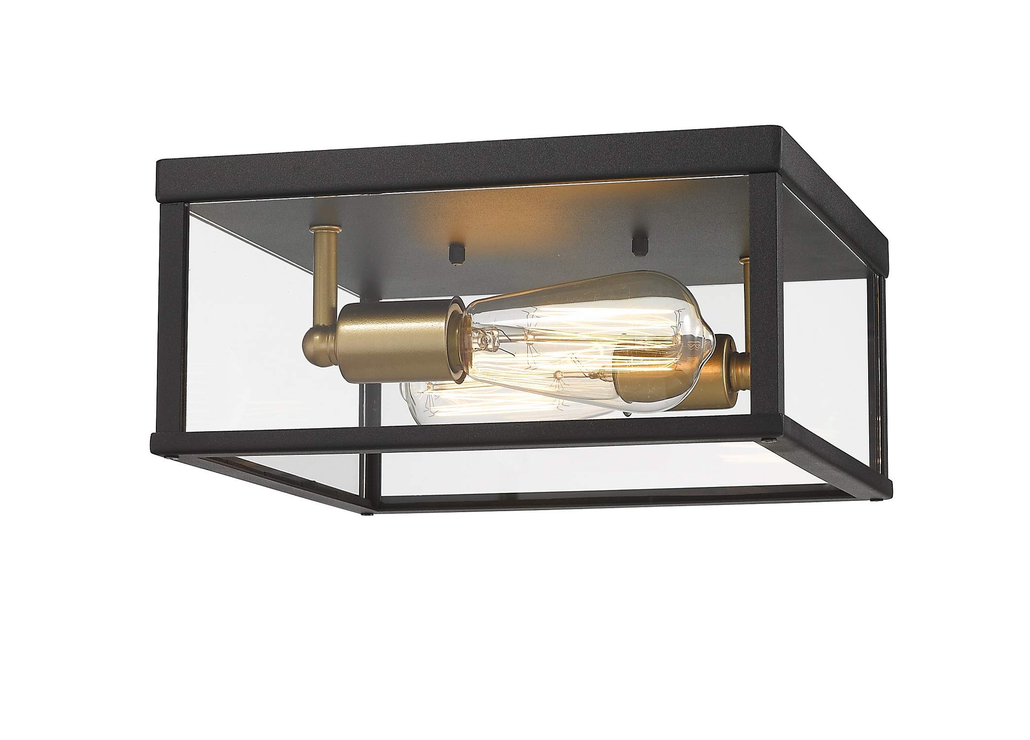 Rosient Flush Mount Light Fixture, 2-Light Flush Mount Ceiling Lights, Close to Ceiling Lights for for Kitchen, Bedroom, Foyer, Hallway, Stairway and Entryway