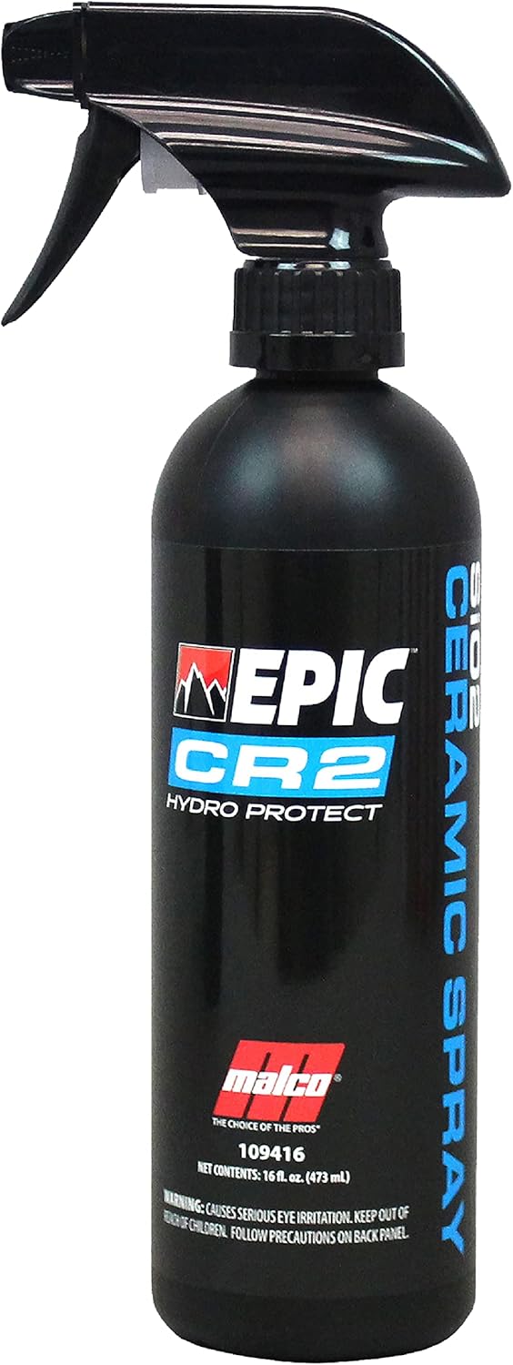 Malco Epic CR2 Hydro Protect Ceramic Spray + Epic Revive Nu Plastic Trim & Cladding Restorer Bundle – The Ultimate Trim and Body Restorer for Cars/Works on All Vehicles