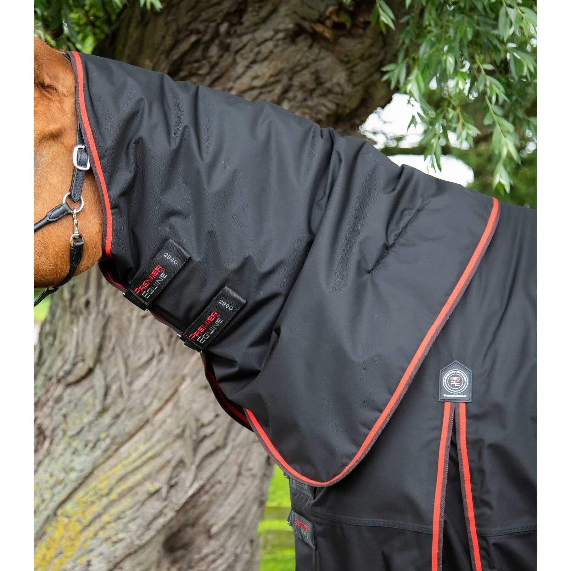 Coperta impermeabile per cavalli con copricollo Premier Equine Buster 420 g Classic