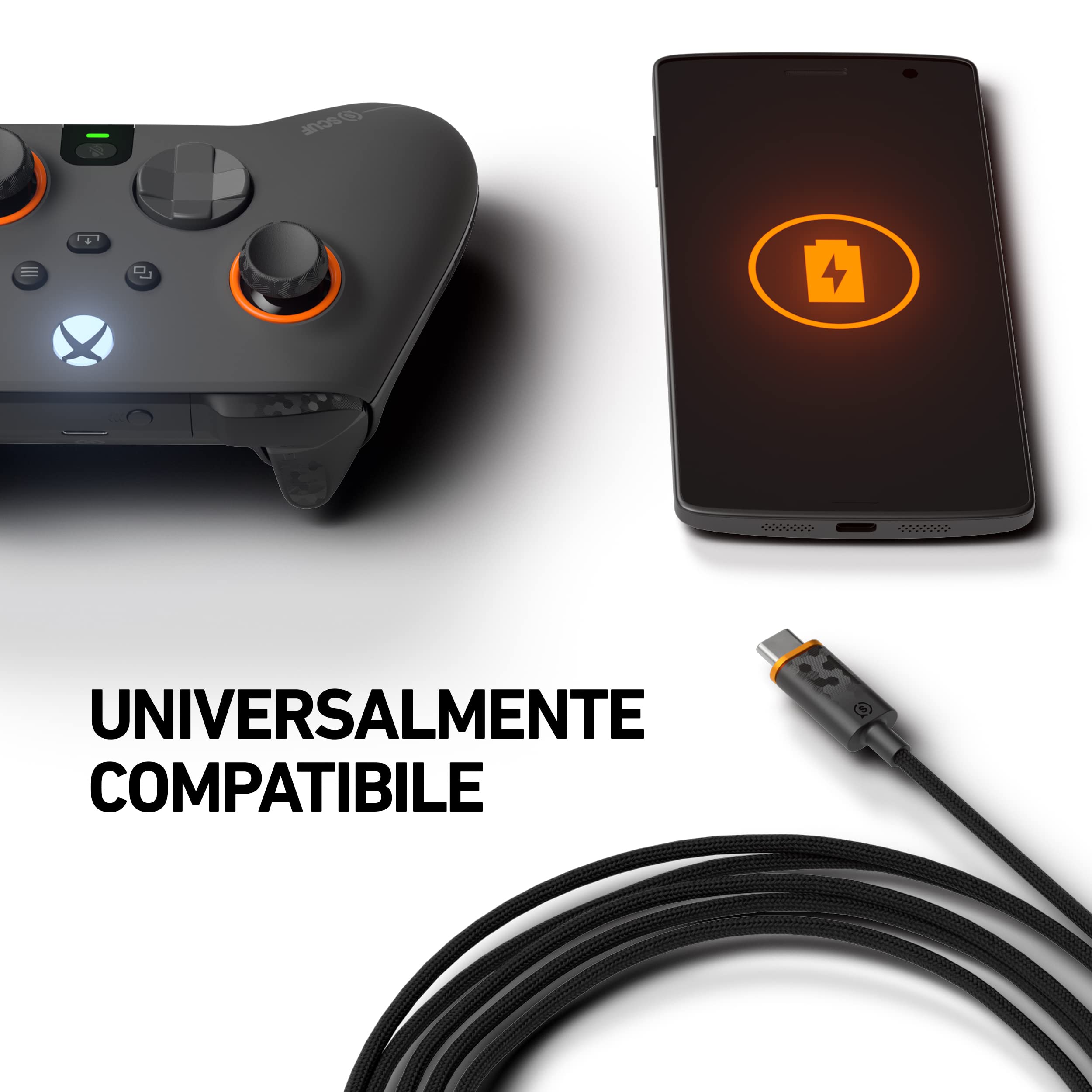 Cavo USB-C 3,6 Metri SCUF - Connessione e Carica Controller Xbox e PS5 - Dettaglio