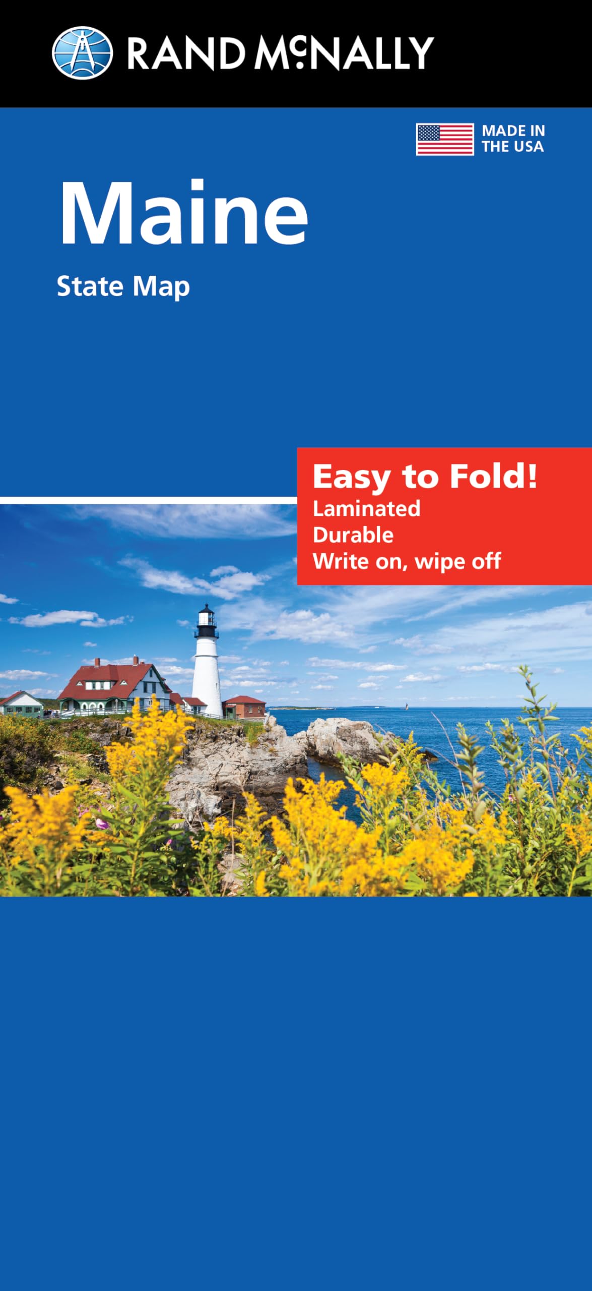 Rand McNally Easy to Fold: Maine State Laminated Map