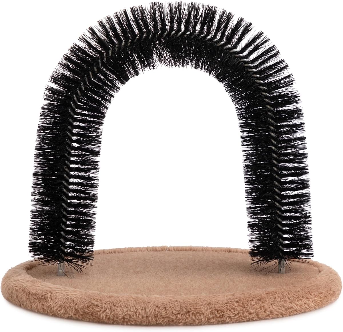 Hollypet Self Grooming Massager and Scratcher Toy - Cat Arch Brush for Back Grooming, Hair Cleaner Pads | Cat Self Grooming Massager and Scratcher Toy Cat Arch Brush for Back Grooming, Hair Cleaner Pads